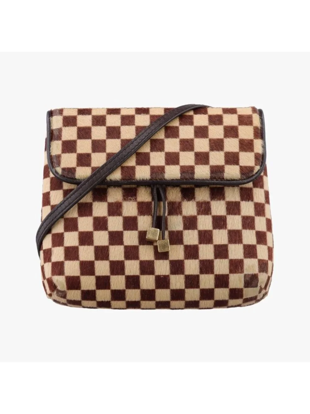 Louis Vuitton Gazelle Brown Ebene Damier Sauvage Calf Hair